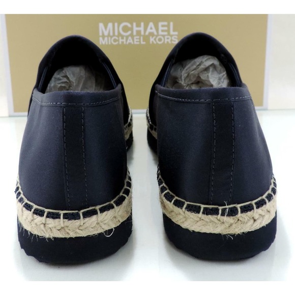 Michael Kors Hastings Slip On Espadrille Flat Admiral Navy Canvas - Picture 8 of 8
